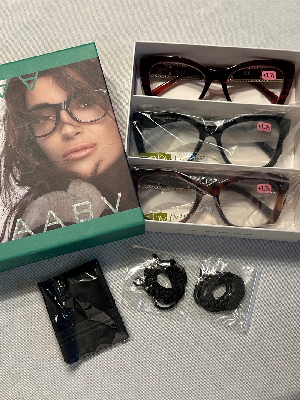 3-Pack Women’s Reading Glasses Set – Black, Tortoise, Dark Brown